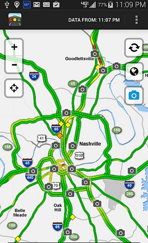 Nashville Traffic Screenshot
