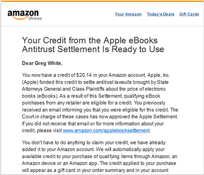 Amazon Credit