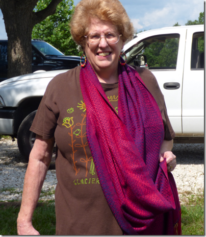 Jan with New Shawl