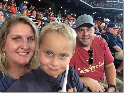 Landon at the Astros Game 1