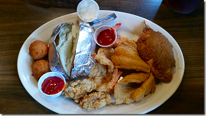 Catfish Cabin Combination Platter