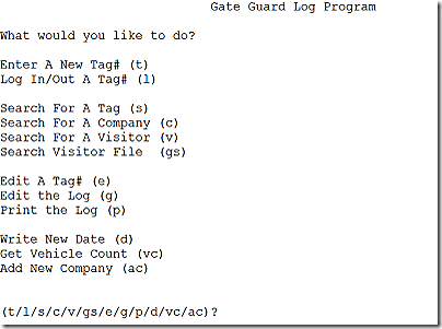 Gate Guard Progaram