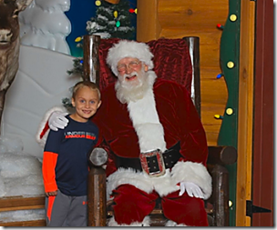 Landon with Santa 2016