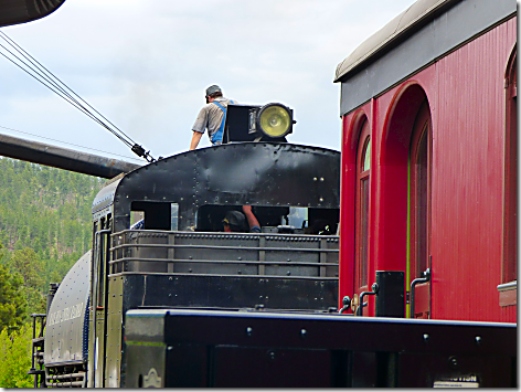 1880 Train taking on water