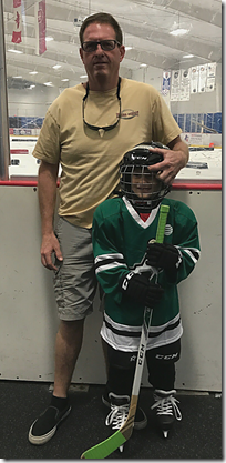 Landon Hockey with Chris