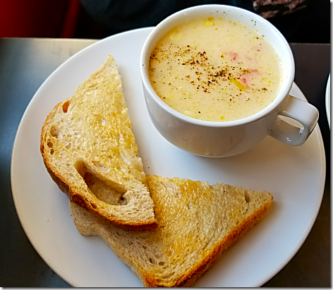 Sparrow Bakery Clam Chowder