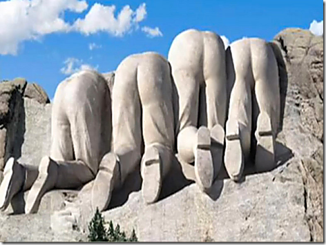 Mt Rushmore from Behind