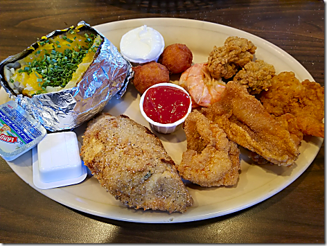 Catfish Cabin Combination Platter 2