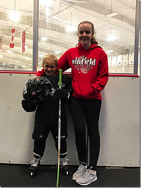 Hockey Landon and Gwen