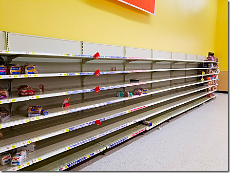 Wal-Mart Empty Shelf