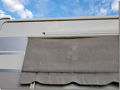 Awning Fabric Removal 9