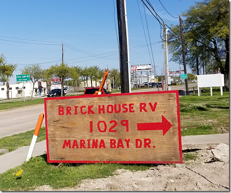 Brickhouse RV Park Sign