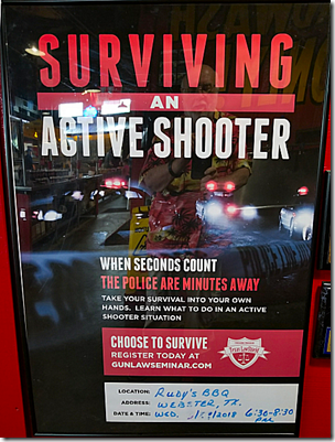 Rudy's Active Shooter Poster