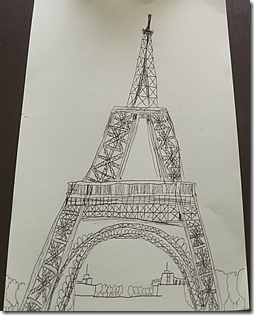 Landon Effiel Tower Drawing