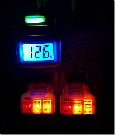 50 Amp Tester at Night