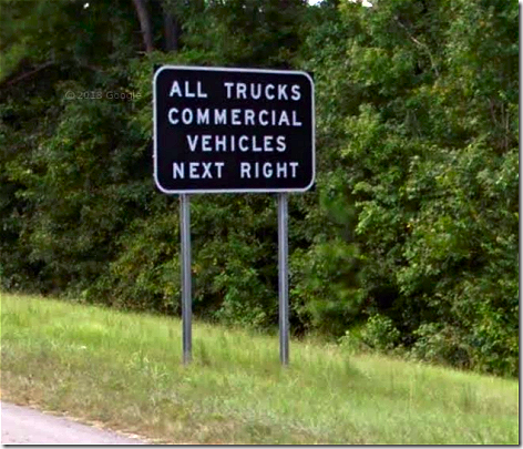 Mississippi Weigh Station Sign