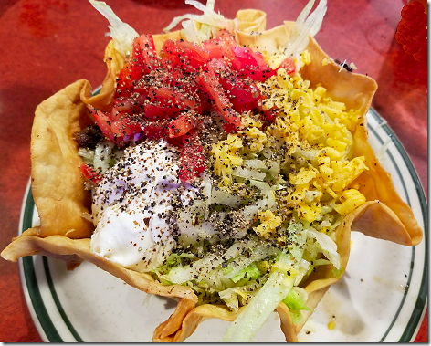 San Lorenzon Beef Fajita Taco Salad