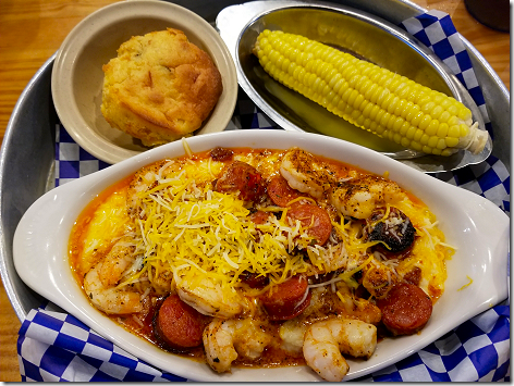 Molly's Seafood Shack Shrimp and Sausage Cheesy Grits
