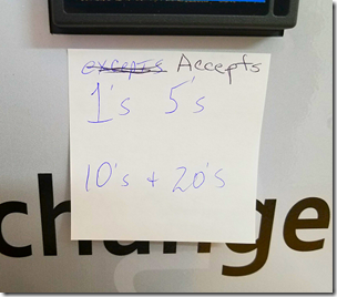 Accepts Bills