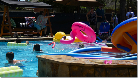 Brandi's Easter Pool Battle