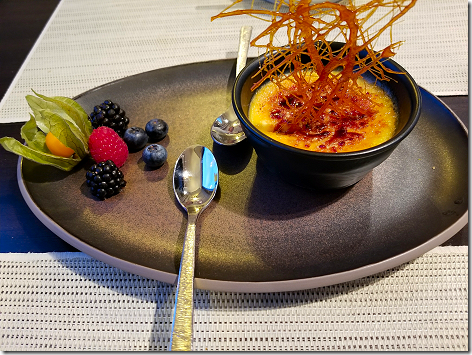 Hilton Budapest Grill Creme Brulee