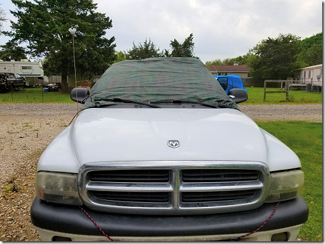 Just In Case Truck Windshield Cover