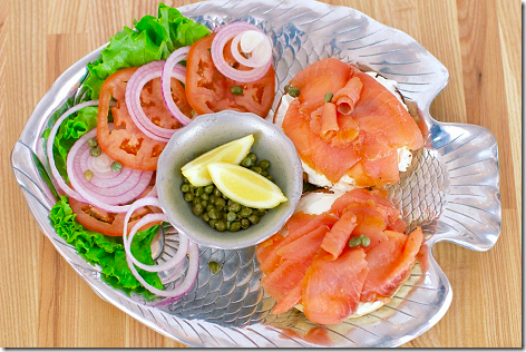 Katz's Deli Bagel and Lox