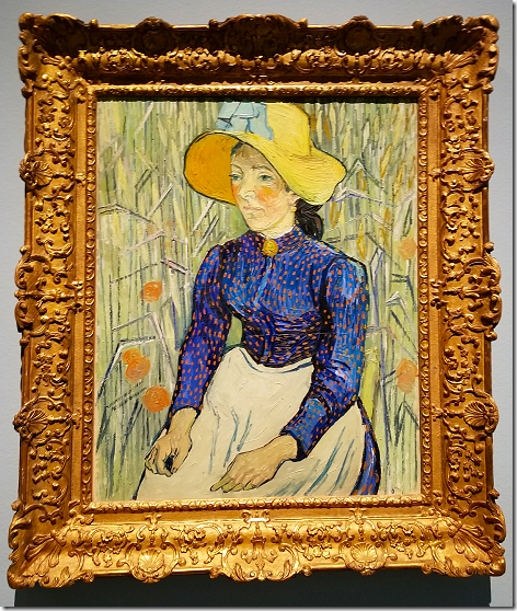 Van Gogh Portrait of A Girl In a Straw Hat