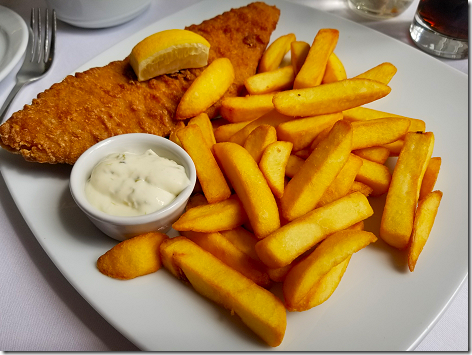 London Lancaster Gate Lunch Fish and Chips