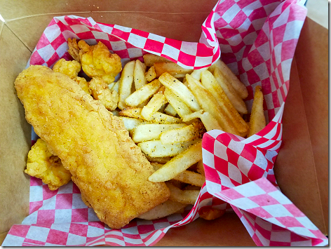 Boudin Barn Catfish & Shrimp Combo