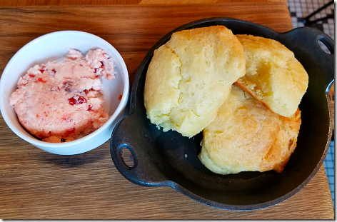 Magnolia Table Biscuits with Strawberry Butter