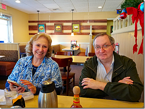 Bob snd Maria Sutton at IHOP