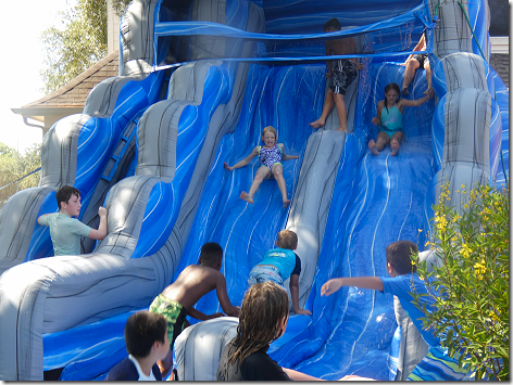 Landon's 9th Birthday Water Slide 2