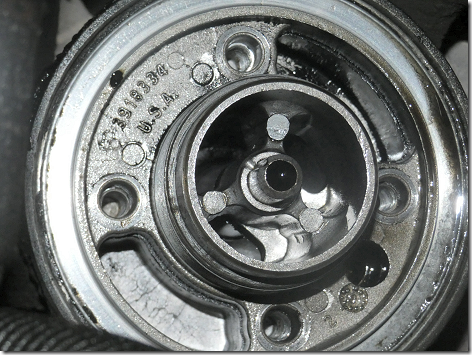 Rig Oil Filter Closeup