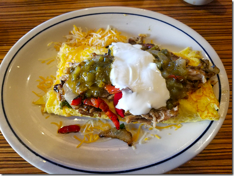 IHOP Green Chile Omelet