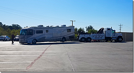 RV Getting Towed at Buc-ee's