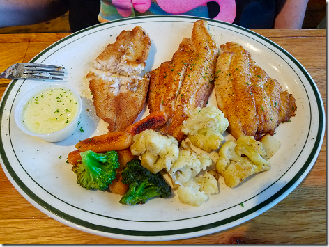 Floyd's Grilled Catfish Dinner