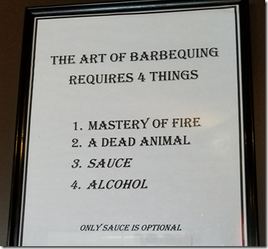 Art of BBQing Sign
