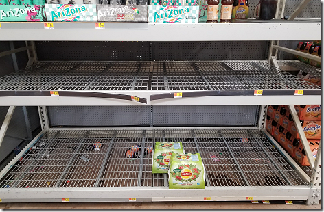 WalMart Bare Green Tea Shelf