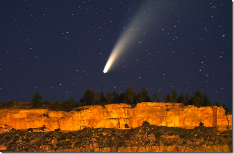 Comet NEOWISE over Billings