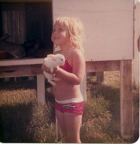 Brandi with Bunny Rabbit