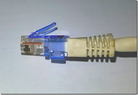 RJ-45 Clip in Use