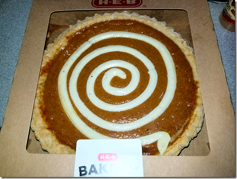 HEB Cream Cheese Pumpkin Pie