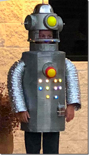 Landon Halloween 2018 Robot Costume