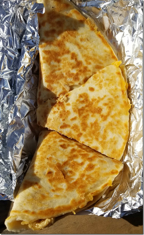 NE Lobster Cheese Chicken Quesadilla