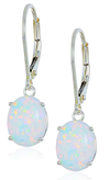 Jan Valentines Day Opal Earrings