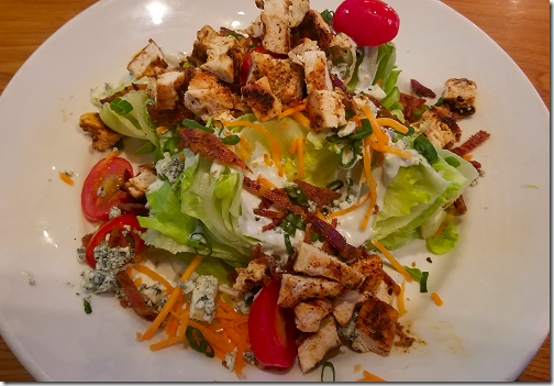 Twin Peaks Wedge Salad with Chicken