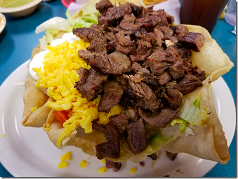Los Ramirez Beef Fajita Taco Salad