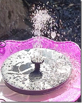 Flamingo Bird Bath with Fountain #2