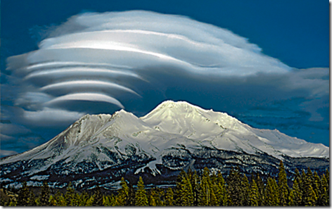 Mt Shasta Lenticular Clouds 3